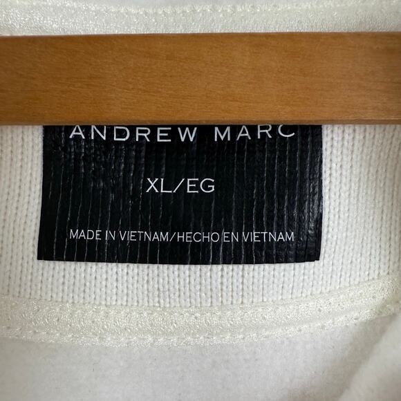 Andrew Marc Women Full Zip Hoodie Jacket Size XL Fleece Lined Neutral Basic Warm - Picture 4 of 7